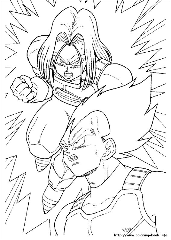 Dragon Ball Z coloring picture